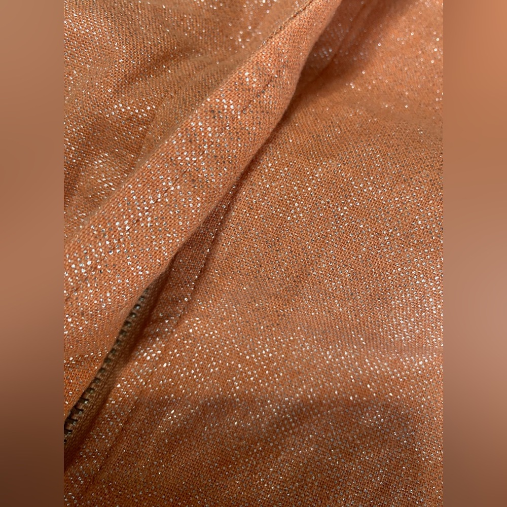 Multiples shimmer full zip lightweight linen blen… - image 7